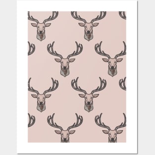 Pastel deer Posters and Art